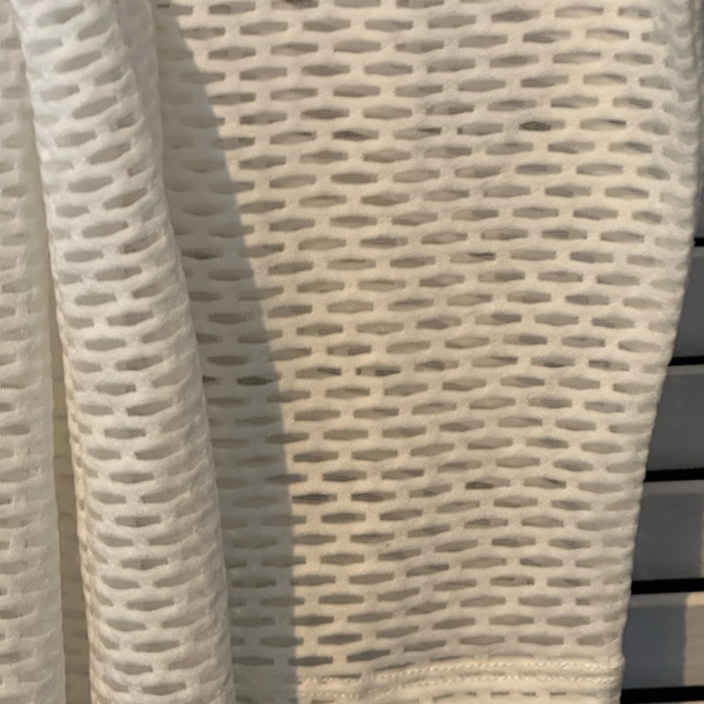 Solid White, Neiman Marcus Polyester Belted Eyele… - image 3